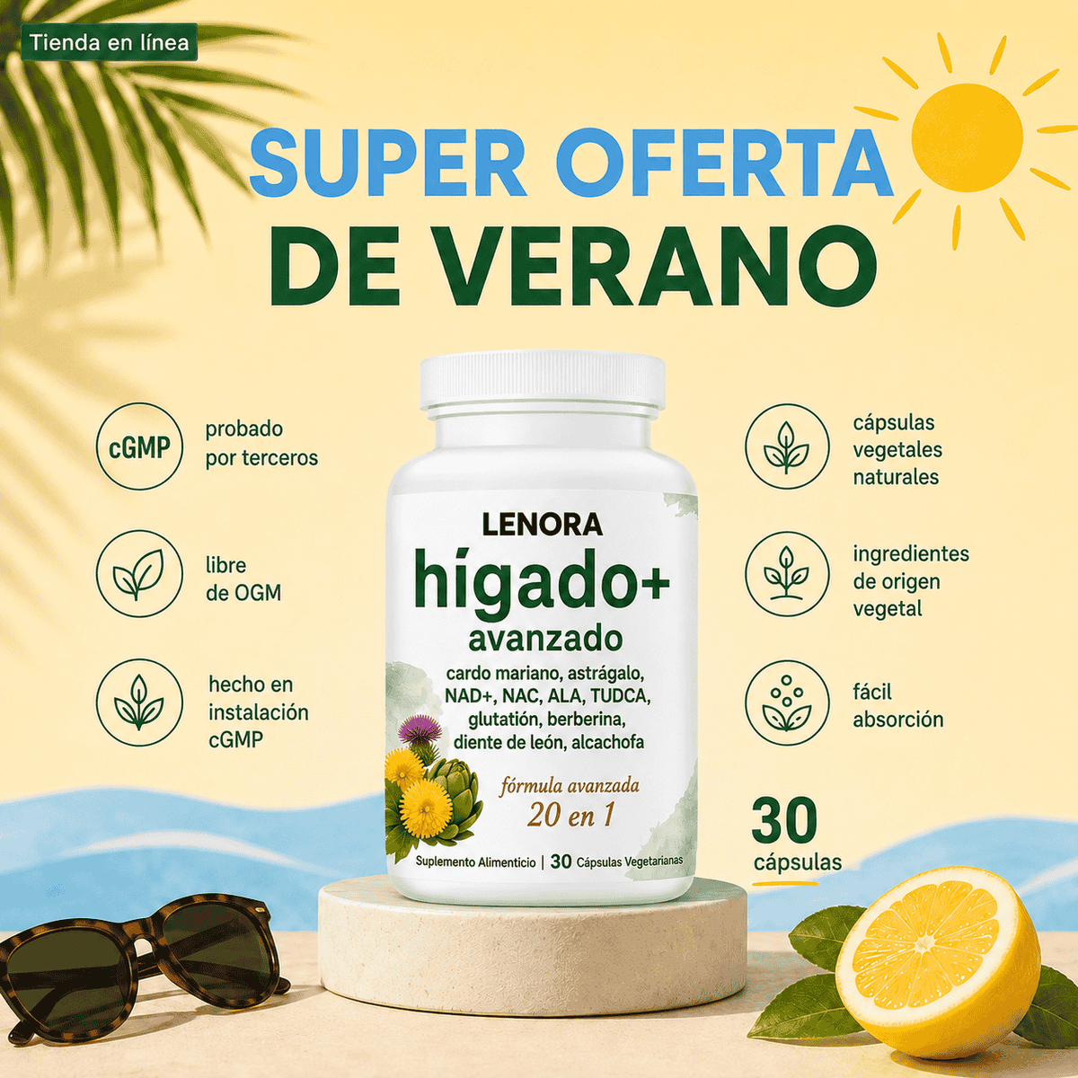 Lenora Liver+ Apoyo Hepático Avanzado
