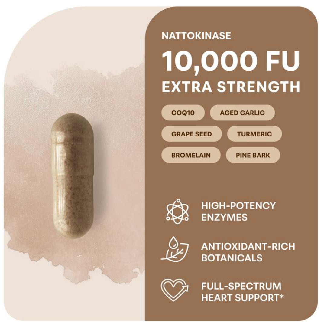 10,000 FU Nattokinase — The Potency Level Research-Minded Buyers Actually Look For Steady Circulation • Traditional Japanese Origin • Third-Party Tested